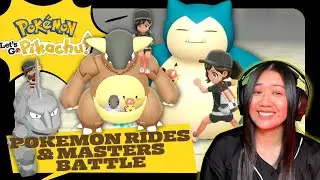 Riding Pokemon and Masters Battles | Pokemon Let's Go Pikachu |
