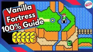 Vanilla Fortress 100% Guide All Dragon Coins & Secrets in Super Mario World
