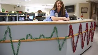 Hospital Christmas garland goes viral