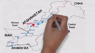 CPEC Routes map and Connected cities. #Education. Learning Fusion #Education. Learning Fusion