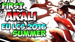 First Akali pick in EU LCS 2016 Summer  | Wunder Top |  mega action game SPY vs UOL