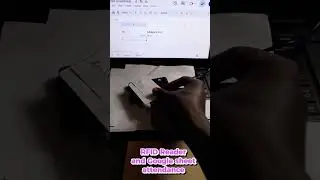 Attendance with Google sheet and RFID reader #googlesheets #rfid #shorts