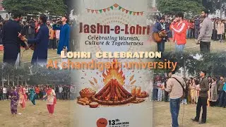 Lohri celebration✨️ ft. chandigarh university 😁❤️#vlog #chandigarh university #north campus #lohri 