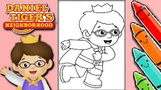 Coloring Prince Wednesday | The Cutest Daniel Tiger Coloring Page