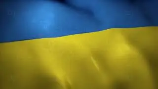 Ukraine Flag - Realistic - Waving Flag - Full HD - 1080 - Seamless Loop