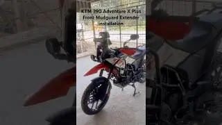 KTM 390 Adventure X Plus Front Mudguard/ Fender Installation || Kolkata || KTM #ktm390adventure #ktm