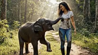 Heroic Beauty Rescues Elephant Calf from Deadly Swamp - Touching Reunion Adventure 🐘❤️🌿
