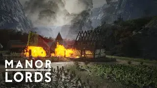 Relaxing City Builder Long Play - Manor Lords High Peaks map - A people halved