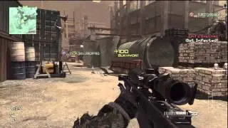 Mw3 - Infected Public Gameplay Knife Vs Barret 50. Cal