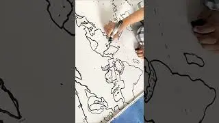 How to draw a world map best? #shorts #shortsviral #worldmap