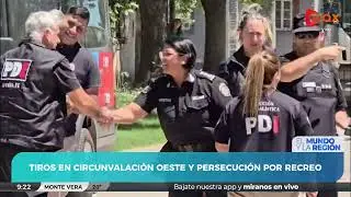 Tiroteo en Circunvalación Oeste y persecución por zona urbana de Recreo | Información y cronología