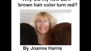 Why did my new beautiful dark brown hair color turn red