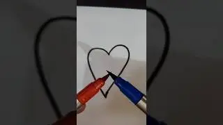 Satisfying creative painting on valentine's day special #drawing #art #painting #brush #shortsfeed