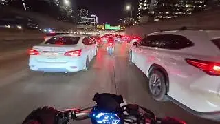 Night cruise through dallas