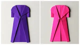 How To Make A Paper Coat Using Simple Craft Paper Sheet / Paper Doll Dress Up / Doll Dress Up / DIY