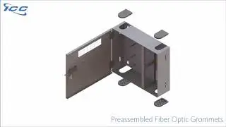 ICC LGX Fiber Optic Wall Mount Enclosure 4 Panels