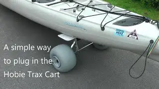 How to insert a Hobie Trax Cart on the water.