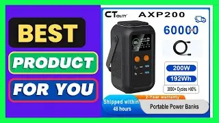 CTOLITY AXP200 192Wh 200W 60000mAh Solar Generator Portable