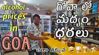 Alcohol Prices in Goa 🍺🥃| 5 litres allowed in flight ✈️ | 2 litres in road transport 🛻