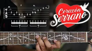 Olv&iacute;dame - Coraz&oacute;n Serrano - Intro - Guitarra - Tabs