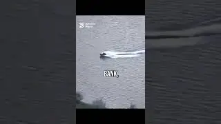 Ukrainian FPV Drone Takes Out Russian Jet Ski on Dnipro River