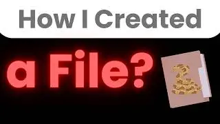 Create Files with Python in Under 2 Minutes!