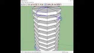 How to Create Circular Staircase Model in Sketchup - Spiral Staircase - Sketchup Tutorial 