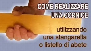 COME FARE UNA CORNICE IN LEGNO - HOW TO MAKE A FRAME PICTURE