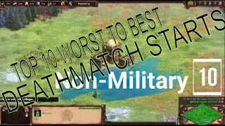 Age of Empires 2 *** TOP 10 WORST TO BEST DEATHMATCH STRATEGIES***