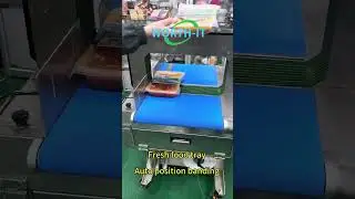 Fresh food tray with auto position banding #positioning #bandingmachine #strappingmachine #wrapping