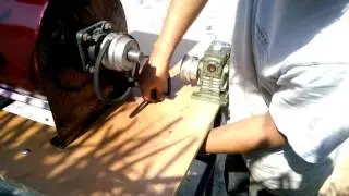 Mesa descascaradora de mani