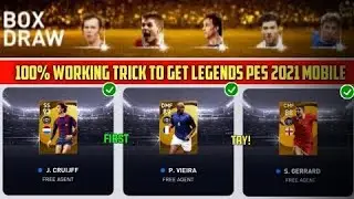 HOW TO GET J.CRUIJFF IN EUROPE LEGENDS WORLDWIDE BOX DRAW IN PES 2021 MOBILE