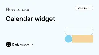 How to use Calendar widget in Digia Dashboard | Step-by-Step Tutorial | Digia Academy