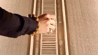 5 MINUTE SLOW MEDITATION - RELAXING ZEN ART - ASMR SAND ART - GEOMETRY