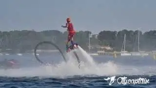 Flyboard freestyle in cap d'Antibes, Anse de la Garoupe with Damone Rippy & Flycaptain