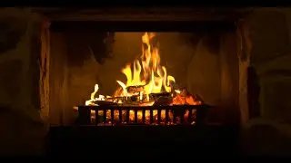 🔥 4K Real Fireplace Ambience (No Music). Warm Relaxing 벽난로 모닥불 불멍