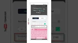 Alight motion full screen size | 4k video support comfortable size | TECHNO VICKY 🌿