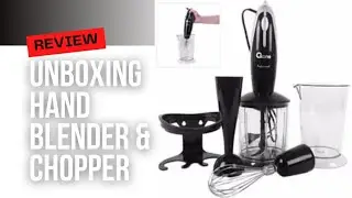 UNBOXING + TUTORIAL LENGKAP HAND BLENDER & CHOPPER || OXONE HAND BLENDER CHOPPER || OX-292