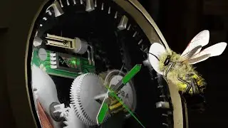Quartz watch and tuning fork visualization