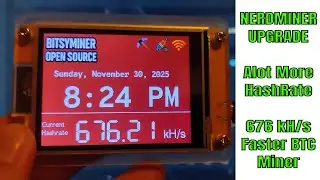 Обновление программного обеспечения Ultimate Nerdminer на 135% быстрее!!!