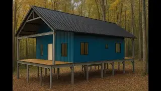 Epic 30x40 Gable Roof Cabin Kit [Double Porch Feature]