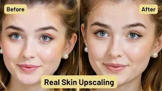 Прощай, пластиковая кожа! Реальная текстура кожи с масштабированием SUPIR и SRPO