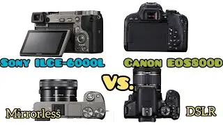 Best camera for vlogger // Sony ILCE-6000L Vs. Canon EOS800D full comparison