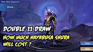 Double 11 Event Draw || Hayabusa Shura draw double 11 event mobile legends Bang Bang || MLBB