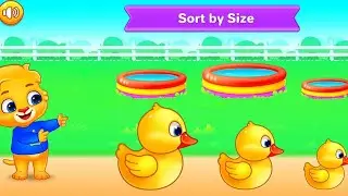 Can you sort ducks by their size ? 🤔 | Kids learning video 