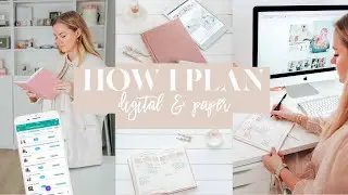 How I plan | Paper & digital planner | Axelle Blanpain