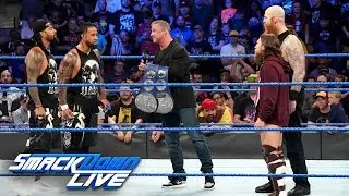 Братья Усо разгромили презентацию титула команды SmackDown Tag Team Шейна Макмэна: SmackDown LIVE...