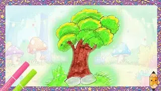 How To Draw A Tree Step By Step 🌳 | Easy Tree Drawing for Kids & Beginners