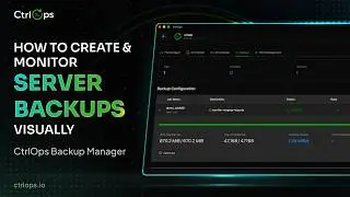 How to Create & Monitor Server Backups Visually | CtrlOps Backup Manager