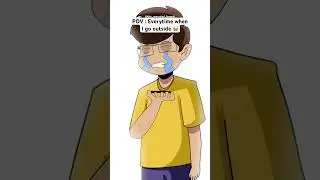POV : Everytime when I go outside 😭 #relatable #animation #the_overrated_bangali #comedy